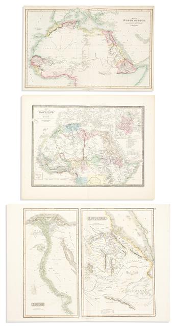 (AFRICA.) Group of 19 sixteenth-to-nineteenth-century engraved maps.